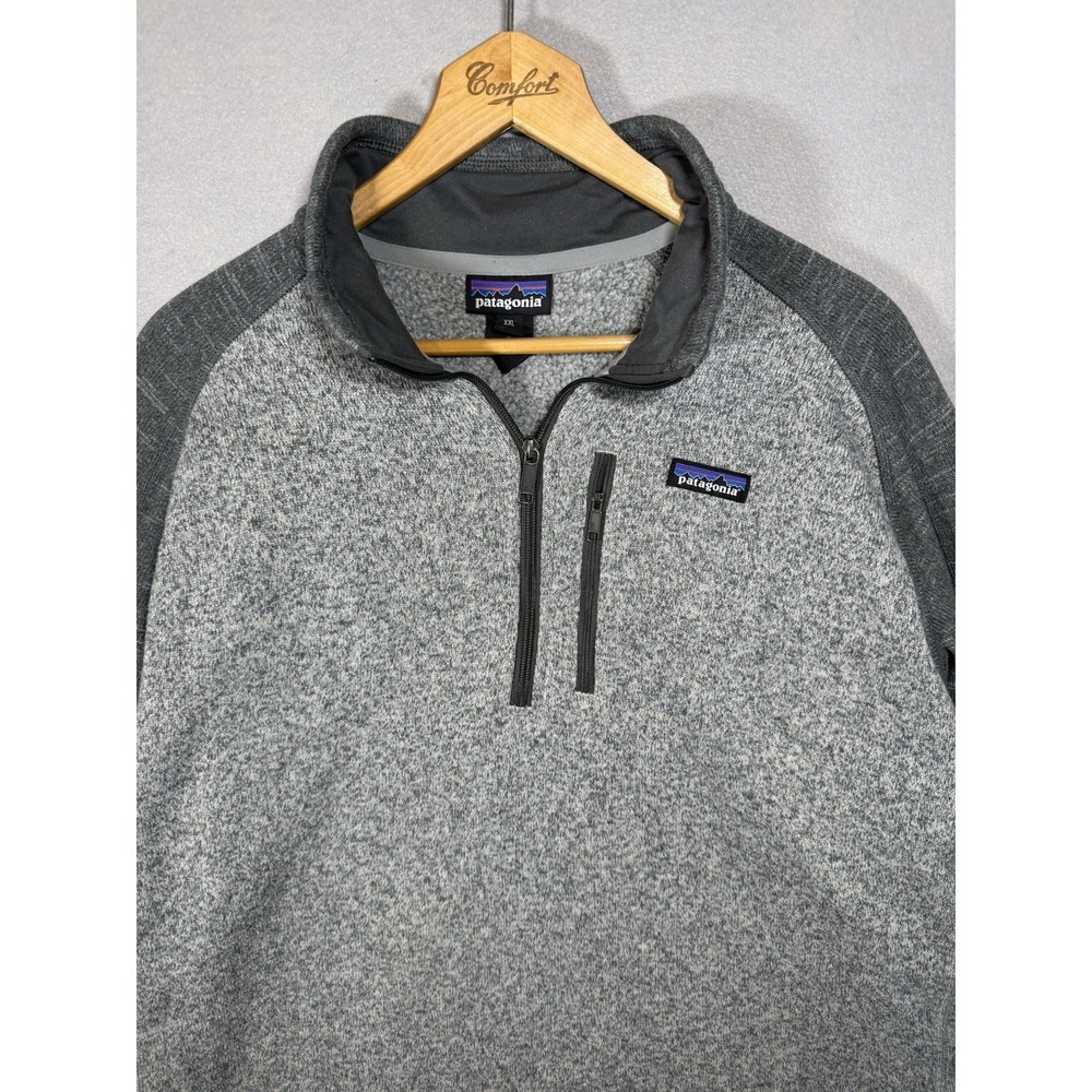 Patagonia Better Sweater 1/4 Zip Gray Men's XXL Pullover Fleece Jacket Layers